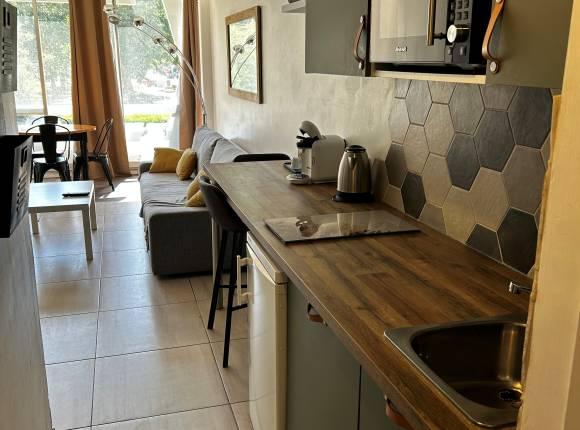 Studio de 20 m² avec loggia en front de mer